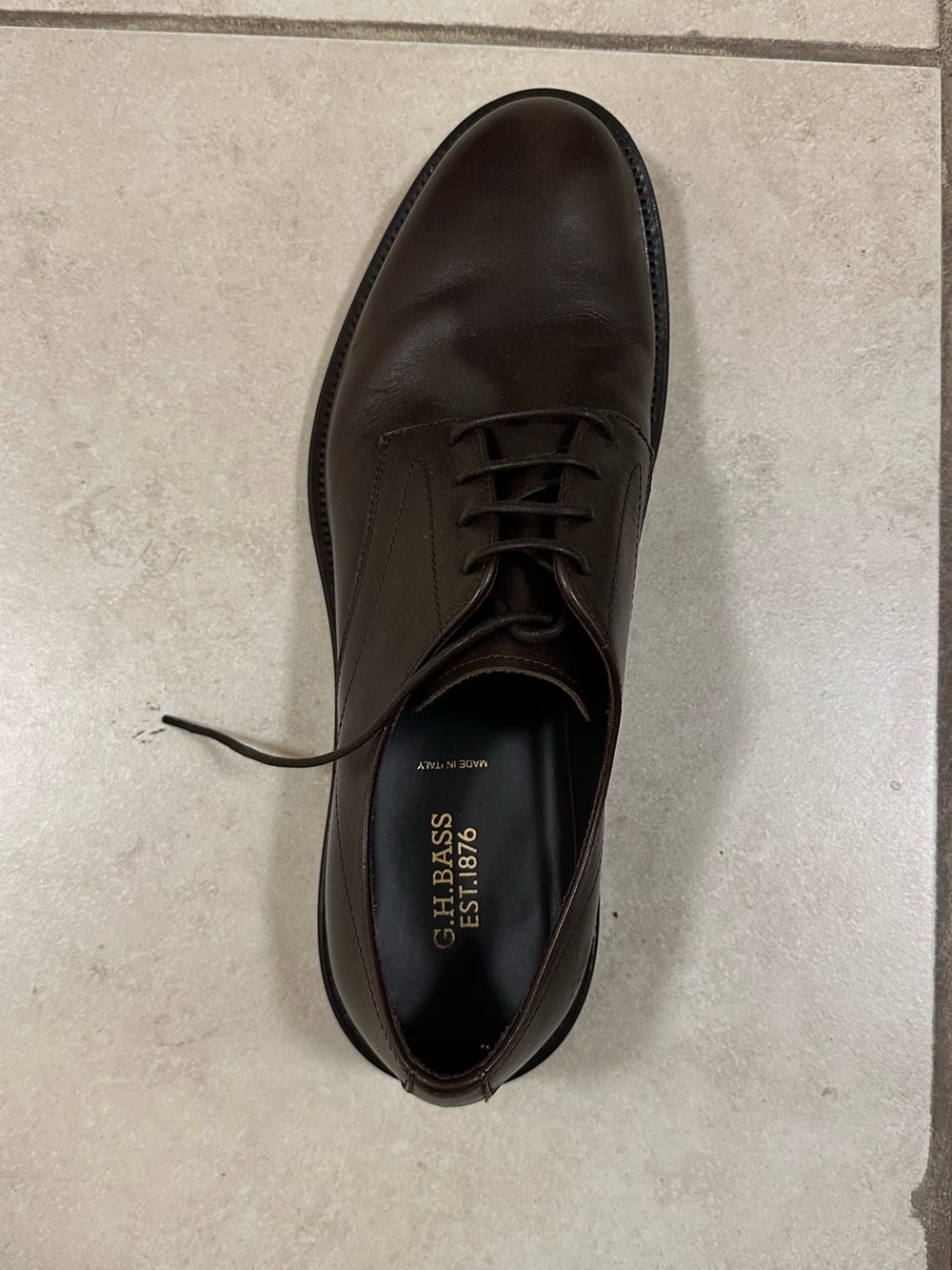 G.H. Bass Brown leather Oxford shoes size 11 - Picture 9 of 9